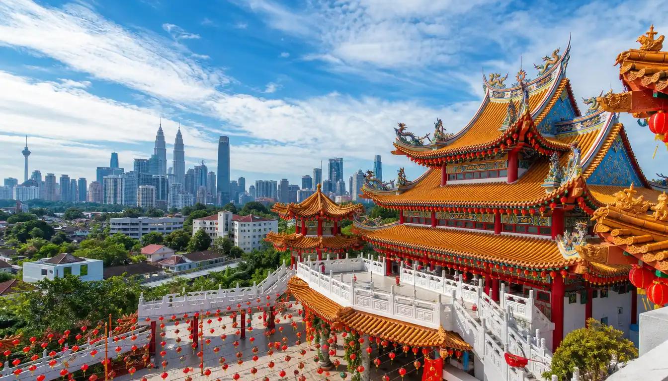 Arrivée au temple Thean Hou depuis KL Sentral et autres pôles